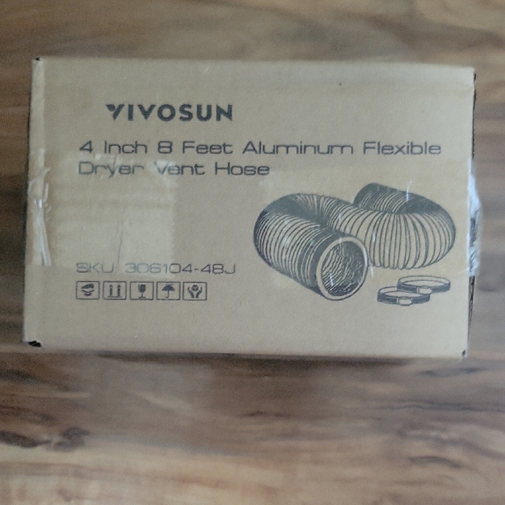 Vivo Aluminum Flexible Dryer Vent Hose - Silver